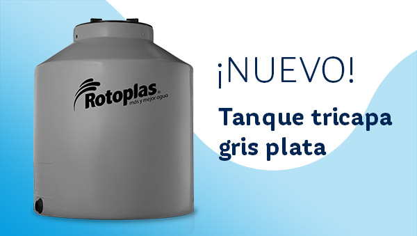 Tanque tricapa gris plata